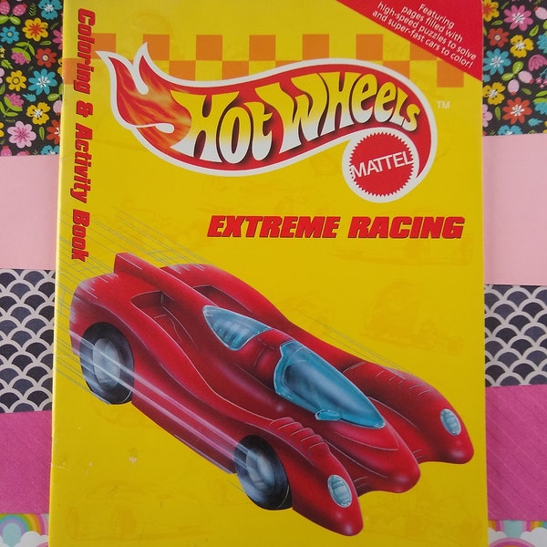 Hot Wheels Coloring Book - Etsy