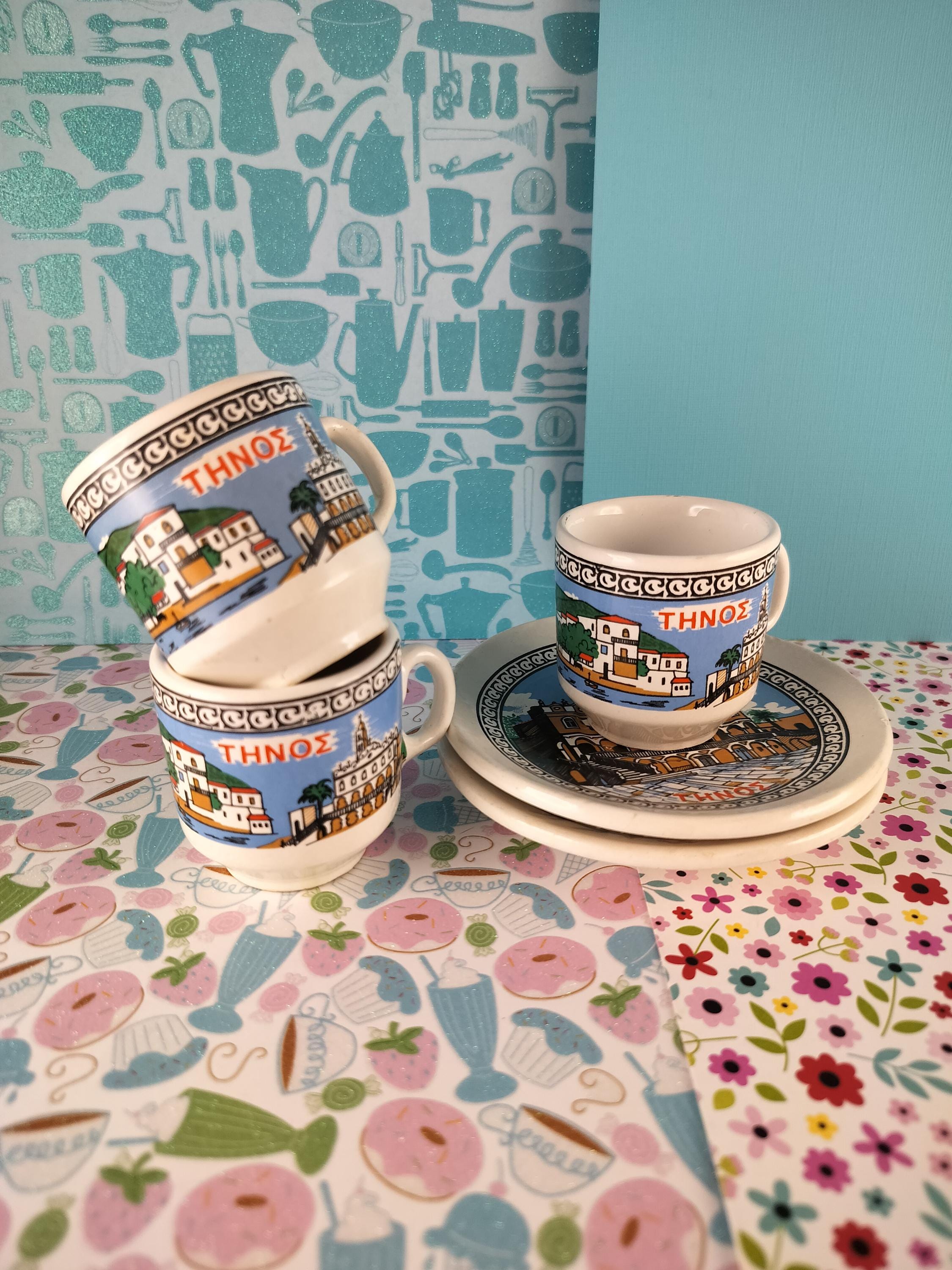 Tasse Pliante Vintage Grec En Plastique Transparent - Collection Rare - Eau, Maternelle