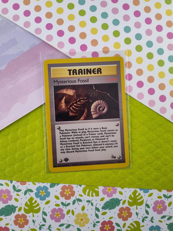 pokemon card mysterious fossil Omanyte (FO 52) main image 0
