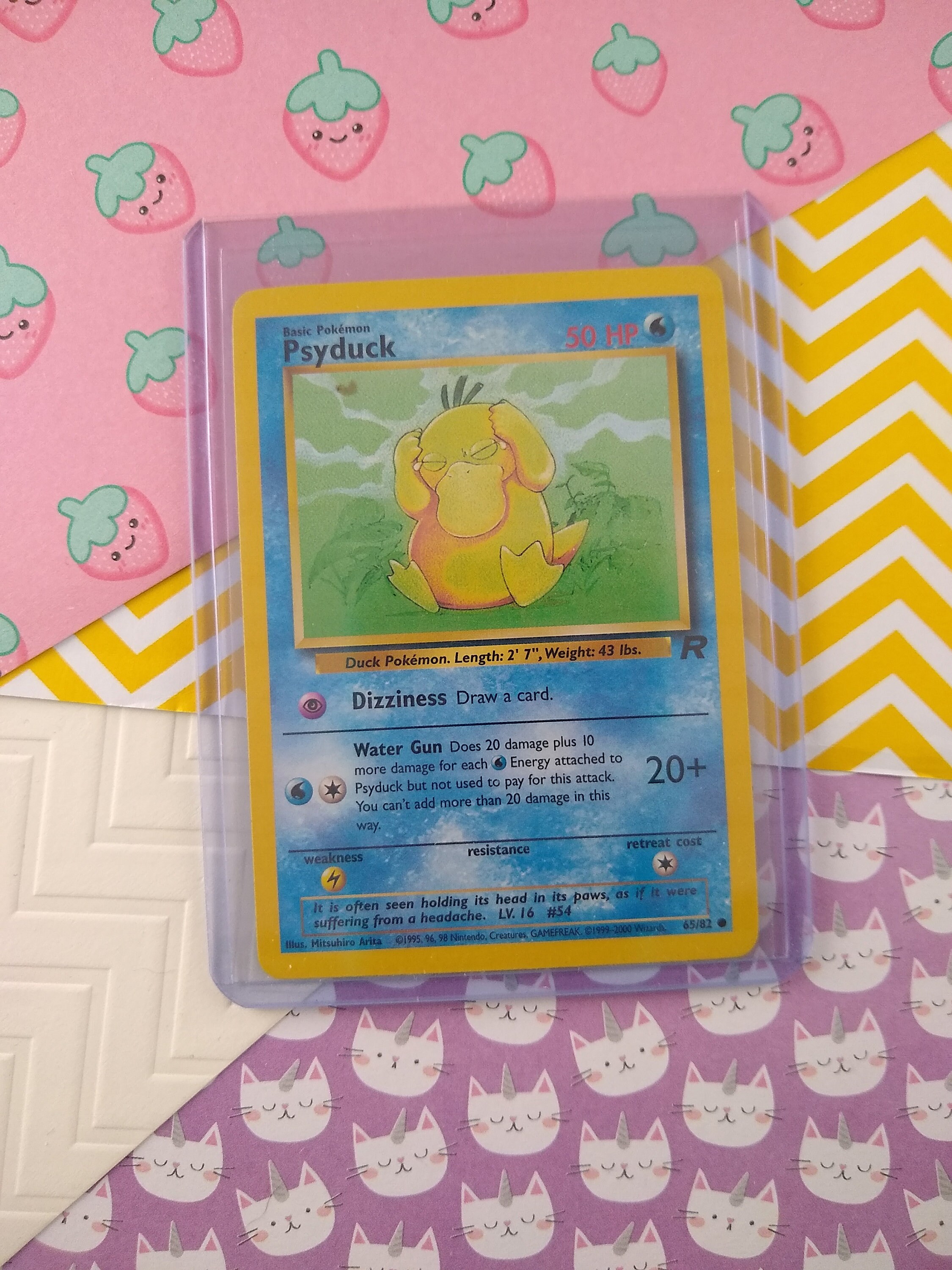 1995 psyduck pokemon card Misty's (54/132) [Gym Heroes Unlimited] All cards will be carefully packed for safe transit Pokmon Card TCG Vintage Psyduck