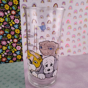 Liquidation Pizza Hut E.T. vintage des années 1980 Gobelet en verre « Maison », excellente forme