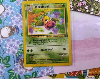 1995 weepinbell pokemon card 1999 Pokmon WEEPINBELL 1st Edition Jungle 48/64 LP