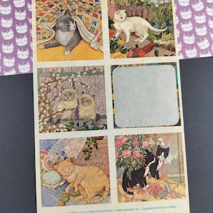Vintage 1984 Current Cats Jumbo Sticker Pack Sticker Sheet