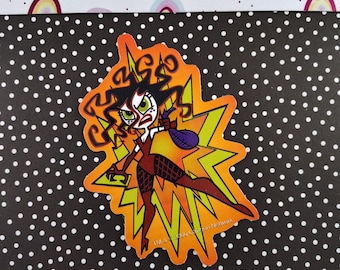 Vintage 2000 Powerpuff Girls Cartoon Network Vending Sticker, New & Unused/Unpeeled