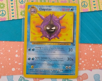 Vintage Uncommon - Cloyster Fossil Non-Holo Pokemon Card  32/62 - MP