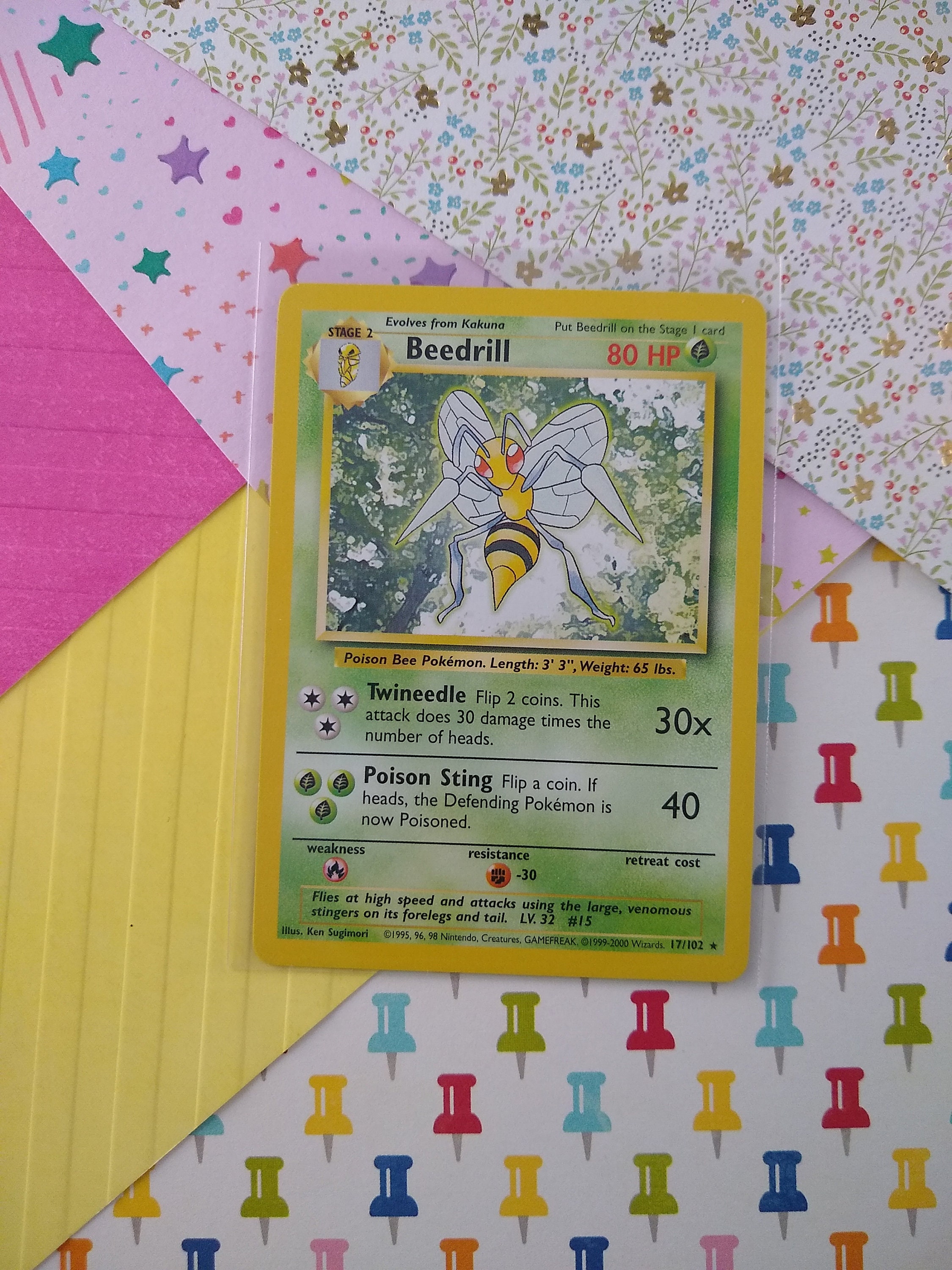 CLEARANCE Vintage Rare - Beedrill Base Set Non-Holo Pokemon Card 17/102 -  LP (B) - Etsy Polska