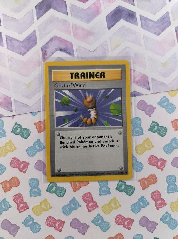 gust of wind pokemon card PSA 8 - Pokemon Card - Base 93/102 - GUST OF WIND (common)