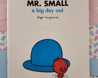 Vintage 1998 Mr. Men, Mr. Small a Big Day Out Softcover Paperback Book, Like New