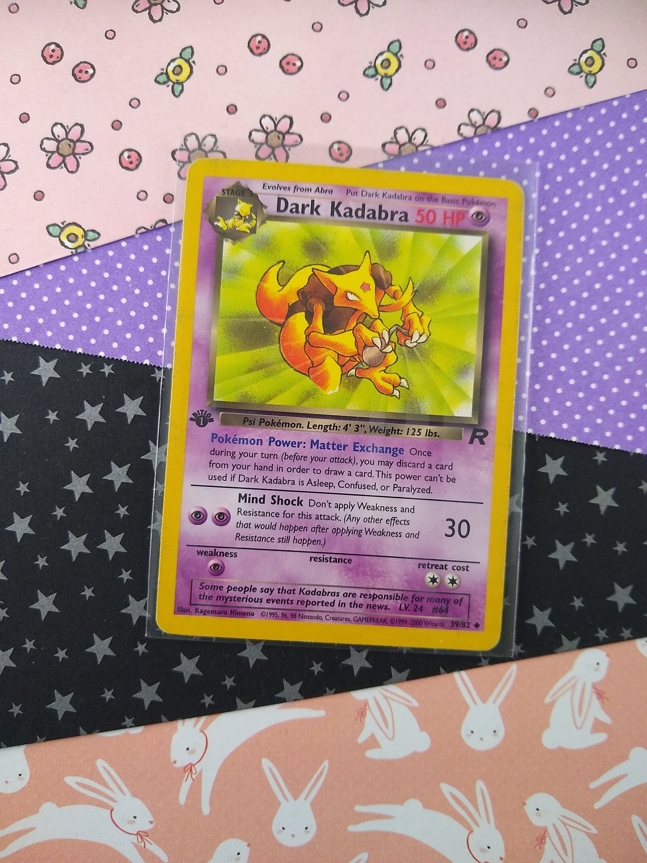 Vintage Uncommon - 1st Edition Dark Kadabra Team Rocket Non-holo Pokemon Card 39/82 - LP - Etsy Vintage Uncommon - 1st Edition Dark Kadabra Team Rocket Non-holo Pokemon Card 39/82 - LP - Etsy