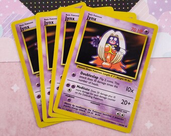 Vintage Uncommon - Set/4 Jynx Base Set Non-Holo Pokemon Cards 31/102 - LP