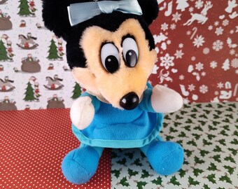 Vintage Mickey's Christmas Carol Minnie Mouse 8" Plush, Nice & Clean