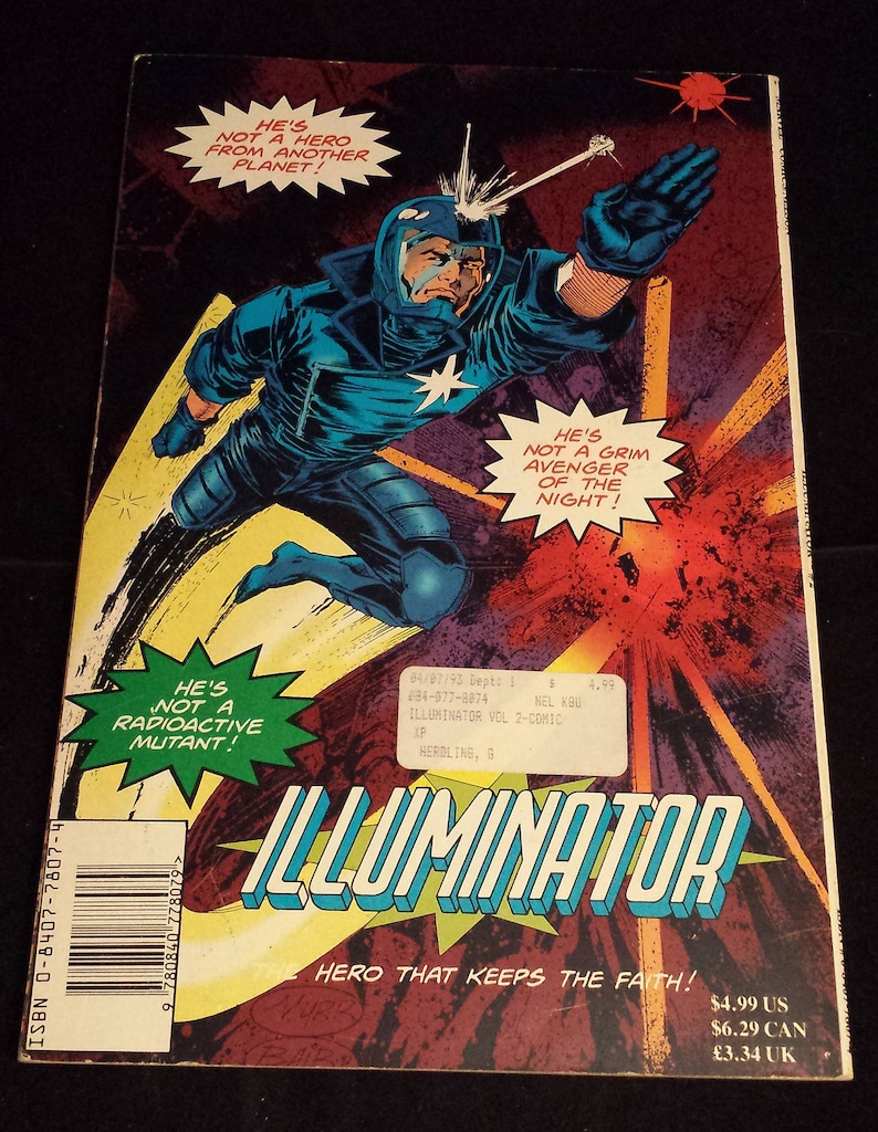 Vintage Marvel Comics the Illuminator 2 Comic 1993 Etsy