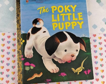 Vintage 1995 Little Golden Book: the Poky Little Puppy Hardcover