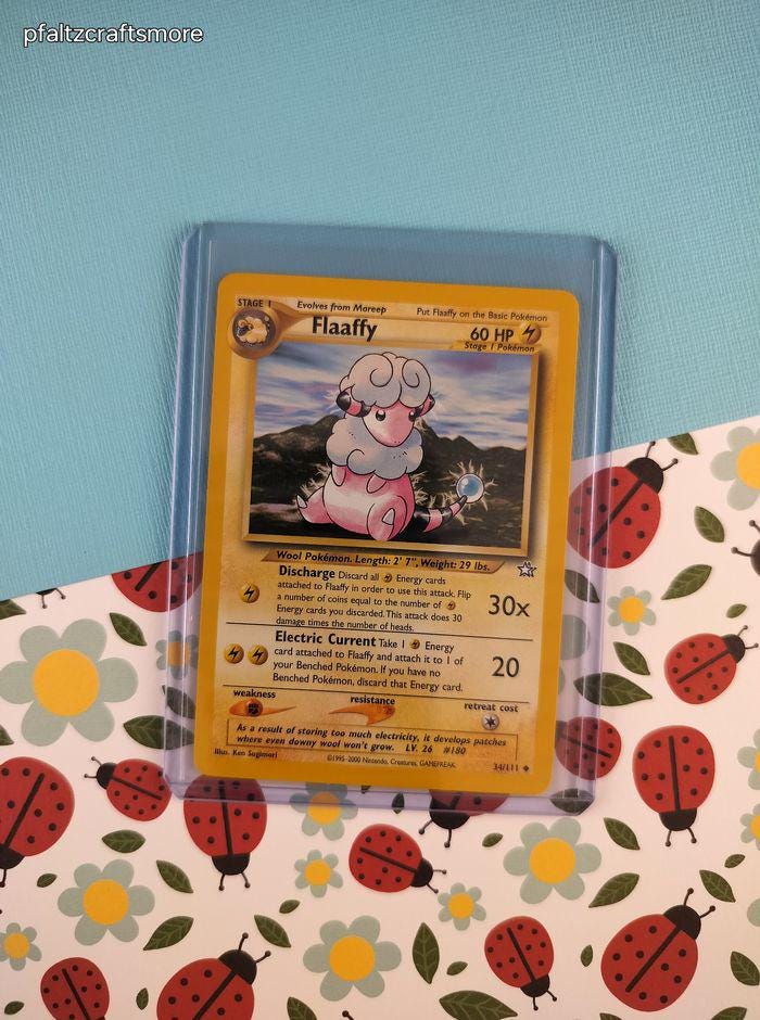 Vintage Uncommon - Flaaffy Neo Genesis Non-holo Pokemon Card 34/111 - NM - Etsy Vintage Uncommon - Flaaffy Neo Genesis Non-holo Pokemon Card 34/111 - NM - Etsy