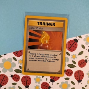 Carta Pokémon no holográfica de Superpoción (Vintage Poco Común, 90/102) - VG (D)
