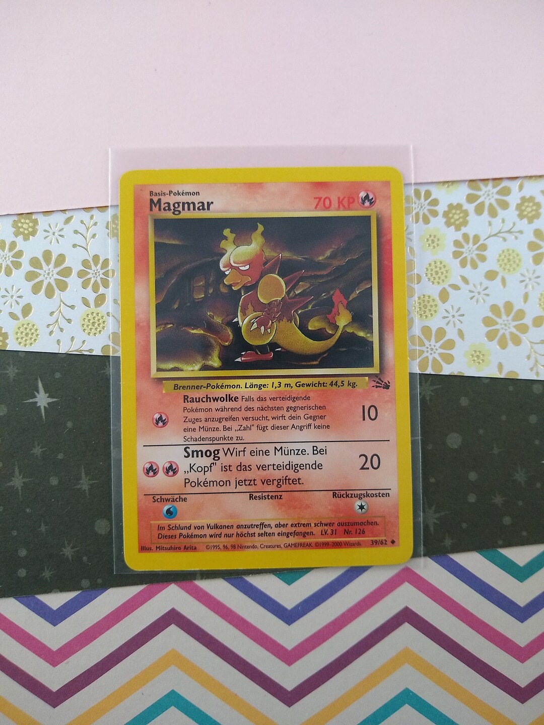 magmar pokemon card value 39/62 - Fossil - this card is the perfect way to showcase your collection. Vintage Uncommon (german) - Magmar