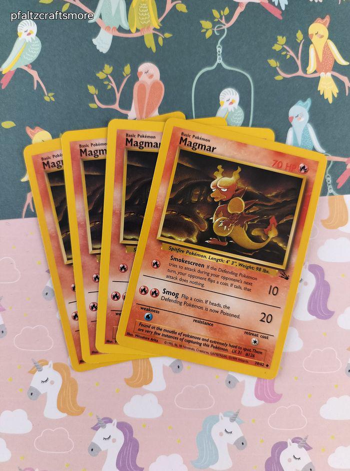 magmar pokemon card value 39 62 39/62 Fossile 1ere dition Carte Wizards Commemorate your favorite tabletop game with this Magmar 1999 Pokemon Fossil 1st Edition Uncommon #39 PSA Authenticated 10 Card Magmar [1st Edition] #39 Prices