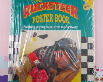 Vintage 1991 The Rocketeer Poster Book New/Sealed w/Candy/Collectibles