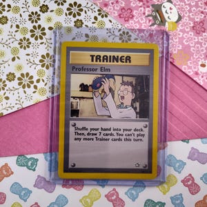 Vintage Uncommon - Professor Elm Neo Genesis Non-Holo Pokemon Karte 96/111 - NM