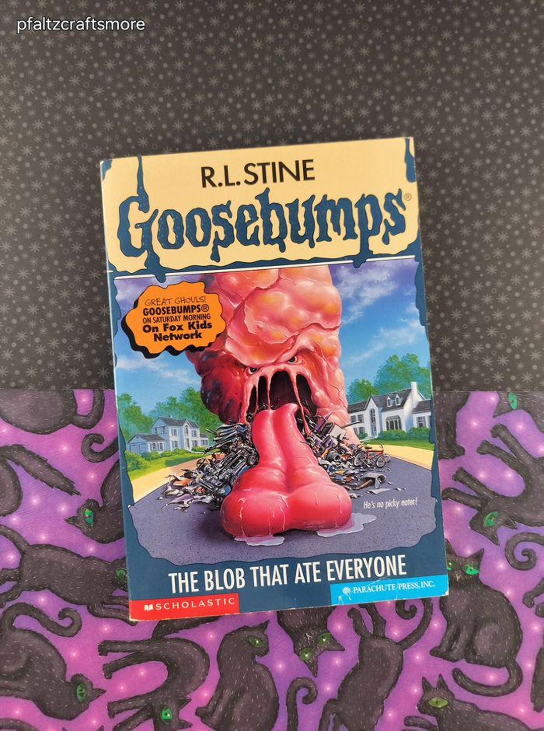 Vintage 1997 1st Parachute Press R.L. Stine Goosebumps #55 the Blob That Ate Everyone Softcover ...