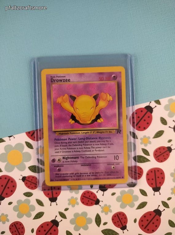 Buy Vintage Common - Drowzee Team Rocket Non-holo Pokemon Card 54/82 - NM Online in India - Etsy Buy Vintage Common - Drowzee Team Rocket Non-holo Pokemon Card 54/82 - NM Online in India - Etsy