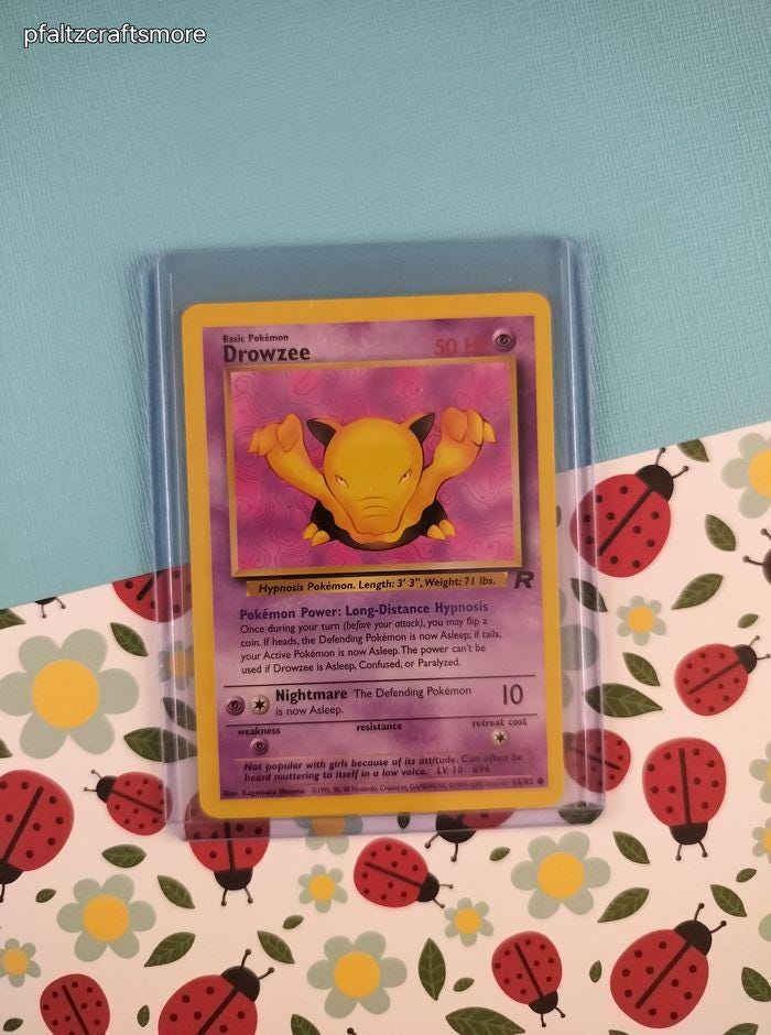 1995 drowzee pokemon card PokeZombies SERIES Custom Pokmon 07/12  Walter Ivan Zamora [P] Energy Support 96 Drowzee 096 (2000) -
