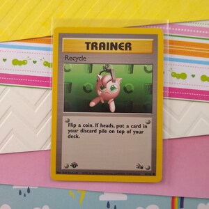 LIQUIDACIÓN Vintage Común - Carta Pokémon Fósil Reciclable No Holográfica 1.ª Edición 61/62 - VG