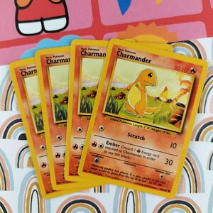 Vintage Common - Set/4 Charmander Base Set Non-holo Pokemon Cards 46/102 - LP - Etsy Vintage Common - Set/4 Charmander Base Set Non-holo Pokemon Cards 46/102 - LP - Etsy