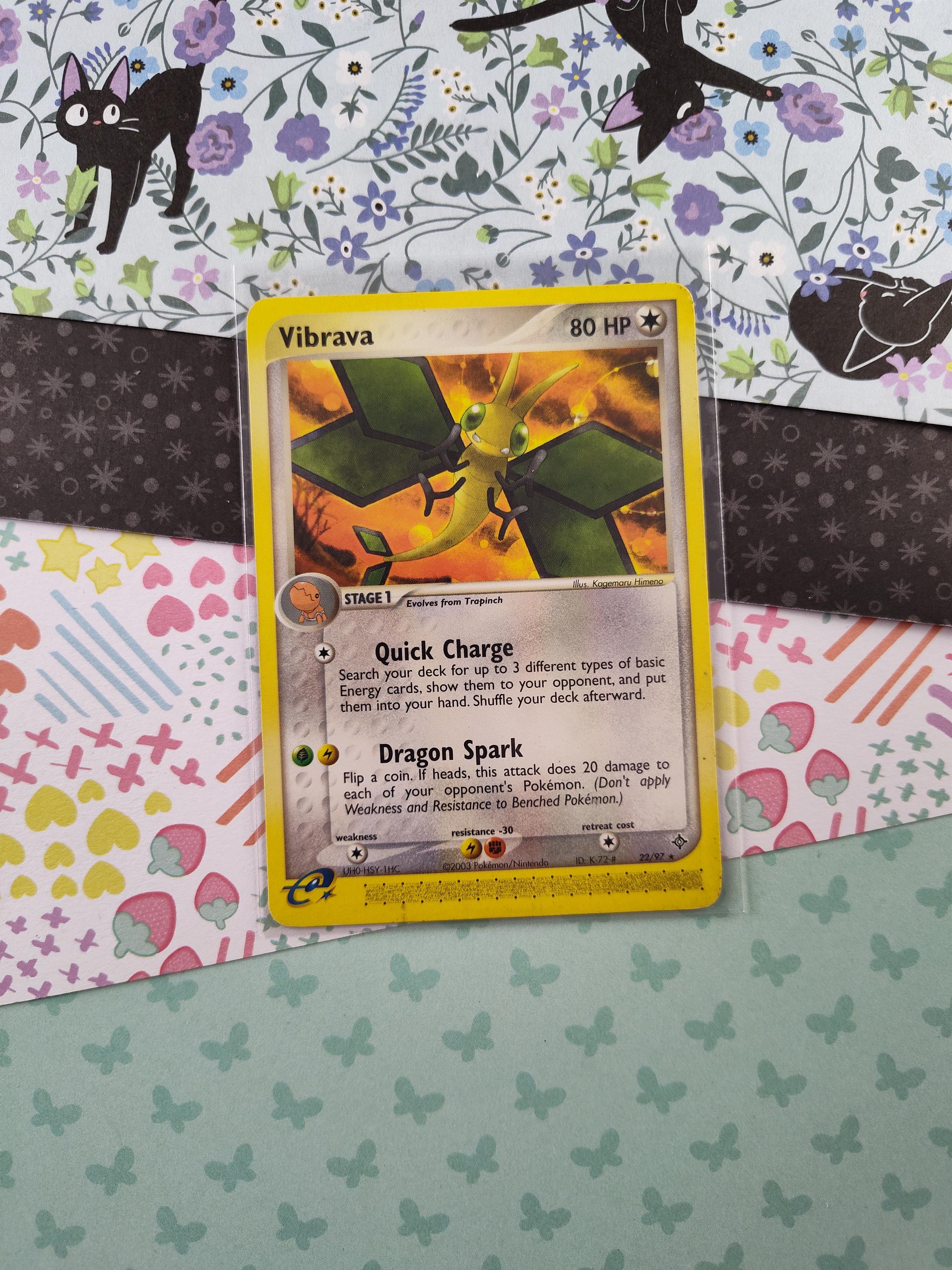 Vintage Rare - Vibrava EX Dragon Non-holo Pokemon Card 22/97 - LP - Etsy  Israel