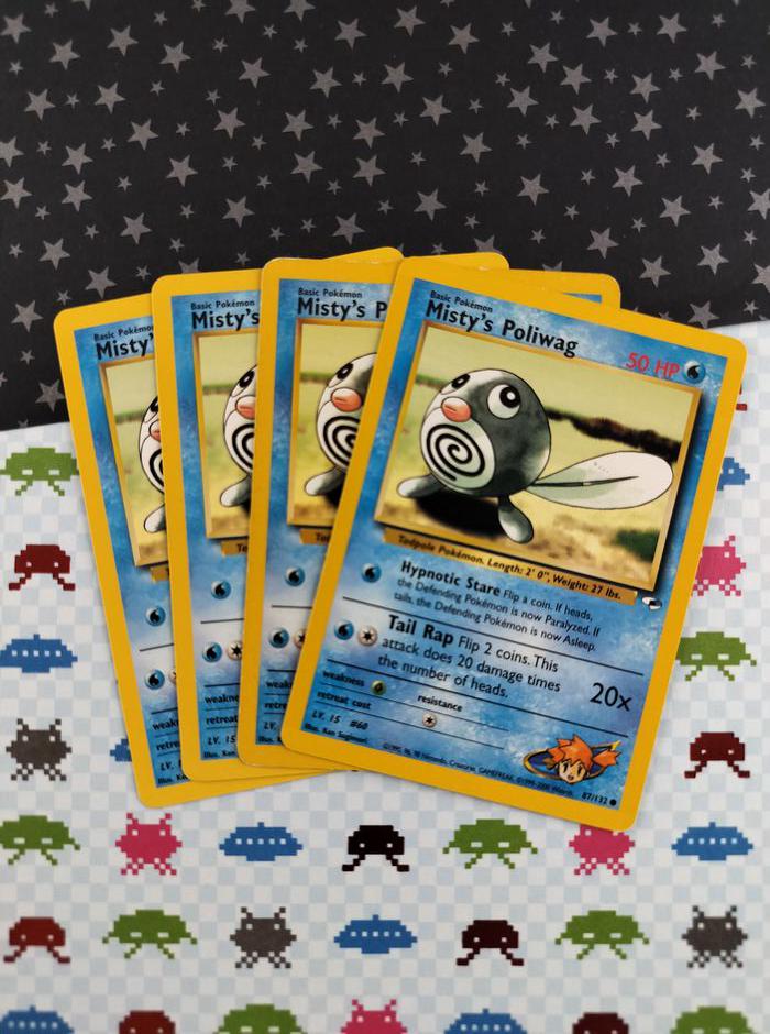 misty's poliwag pokemon card value Misty's Poliwag (87/132) [Gym Heroes 1st Edition] main image 0