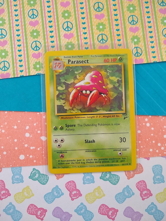 Vintage Uncommon - Parasect Base Set 2 Non-holo Pokemon Card 55/130 - VG  (B) - Etsy
