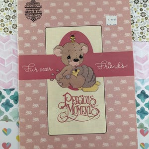 Vintage 1984 &quot;Furever Friends&quot; Precious Moments Designs by Gloria & Pat Cross Stitch Pattern Book PM-5