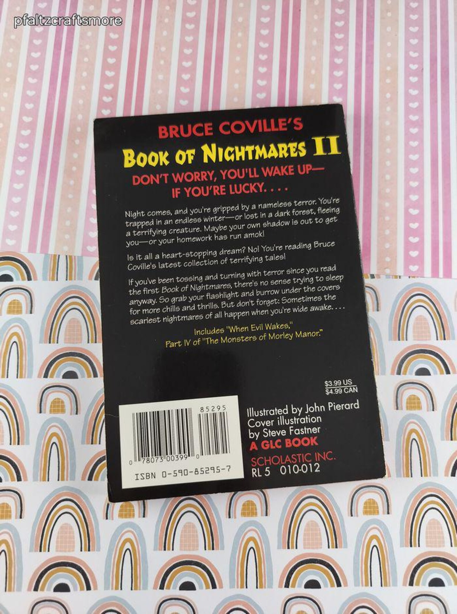 Vintage 1997 1st Printing Bruce Coville's Book of Spine Nightmares ...