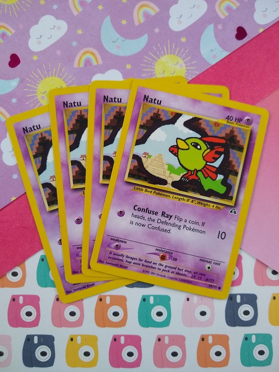 Vintage Common - Set/4 Natu Neo Discovery Non-holo Pokemon Cards 59/75 - LP  - Etsy
