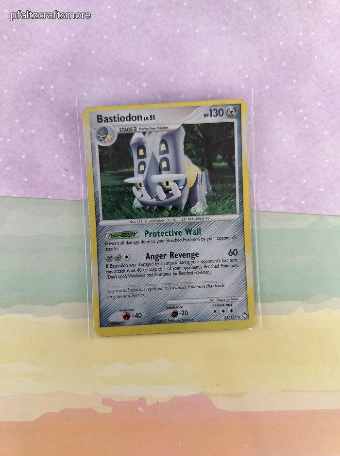 Vintage Rare - Bastiodon Mysterious Treasures Holographic Pokemon Card  21/123 - LP