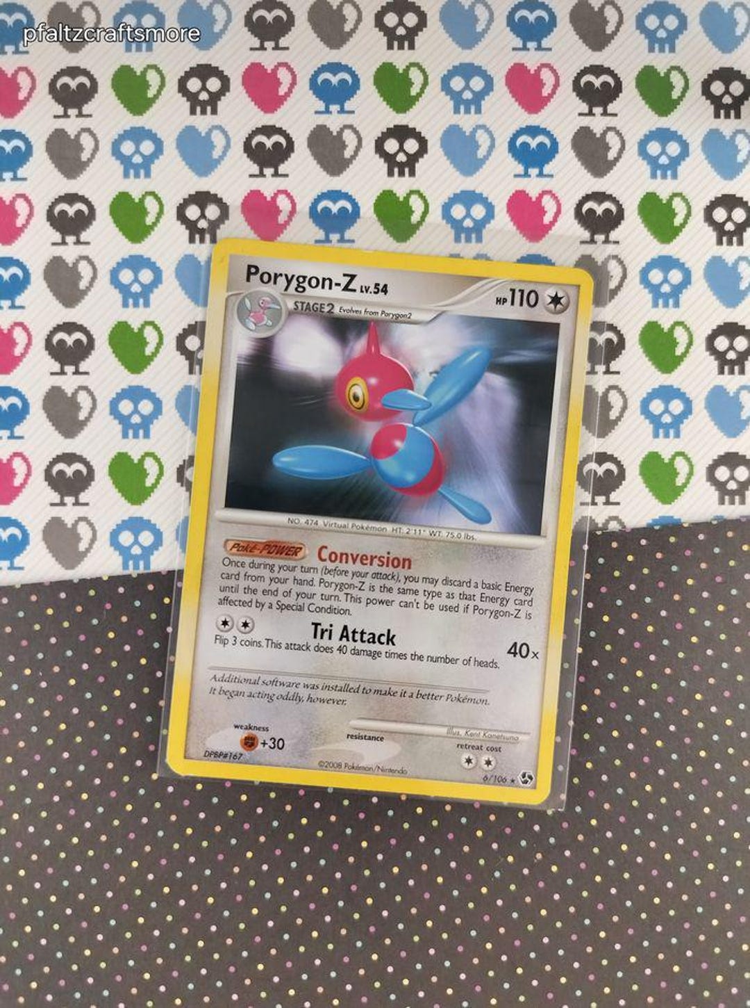pokemon porygon card POKMON GAME sv4M 048/066 C Colorless Colorless Porygon-Z-GX | Sun & Moon
