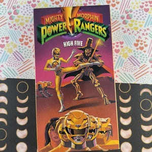 Vintage 1993 Mighty Morphin Power Rangers: High Five VHS Tape