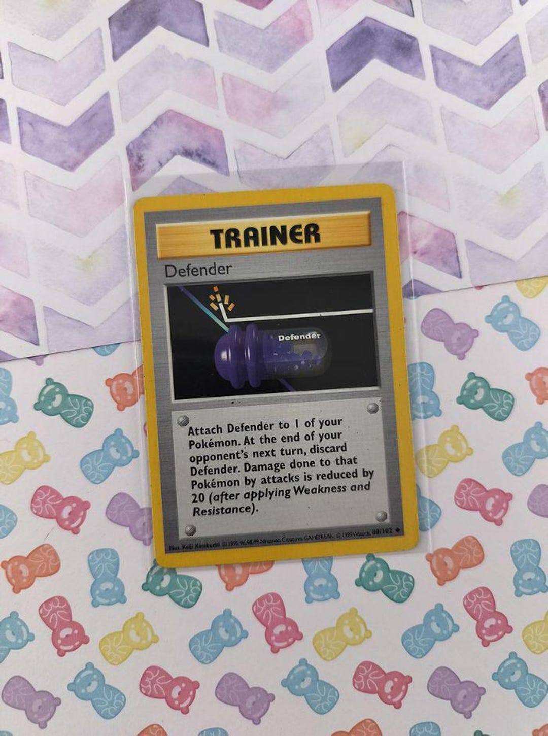 Vintage Uncommon - Shadowless Defender Base Set Non-holo Pokemon Card ...