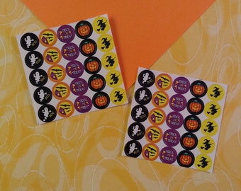 CLEARANCE Vintage Troll Communications Halloween Rewards Mini Stickers, Set of 2 Mini Sheets; Unused