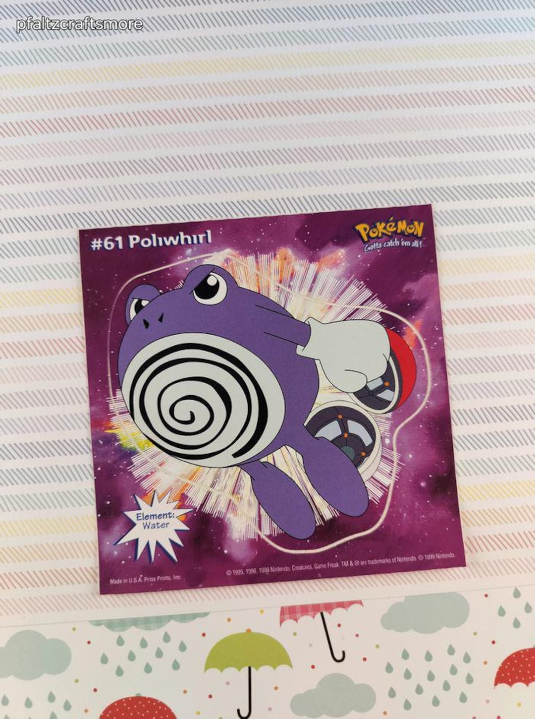 1995 poliwhirl pokemon card value - (24/108) Choose 1 of defenders attacks Anyone know the history and