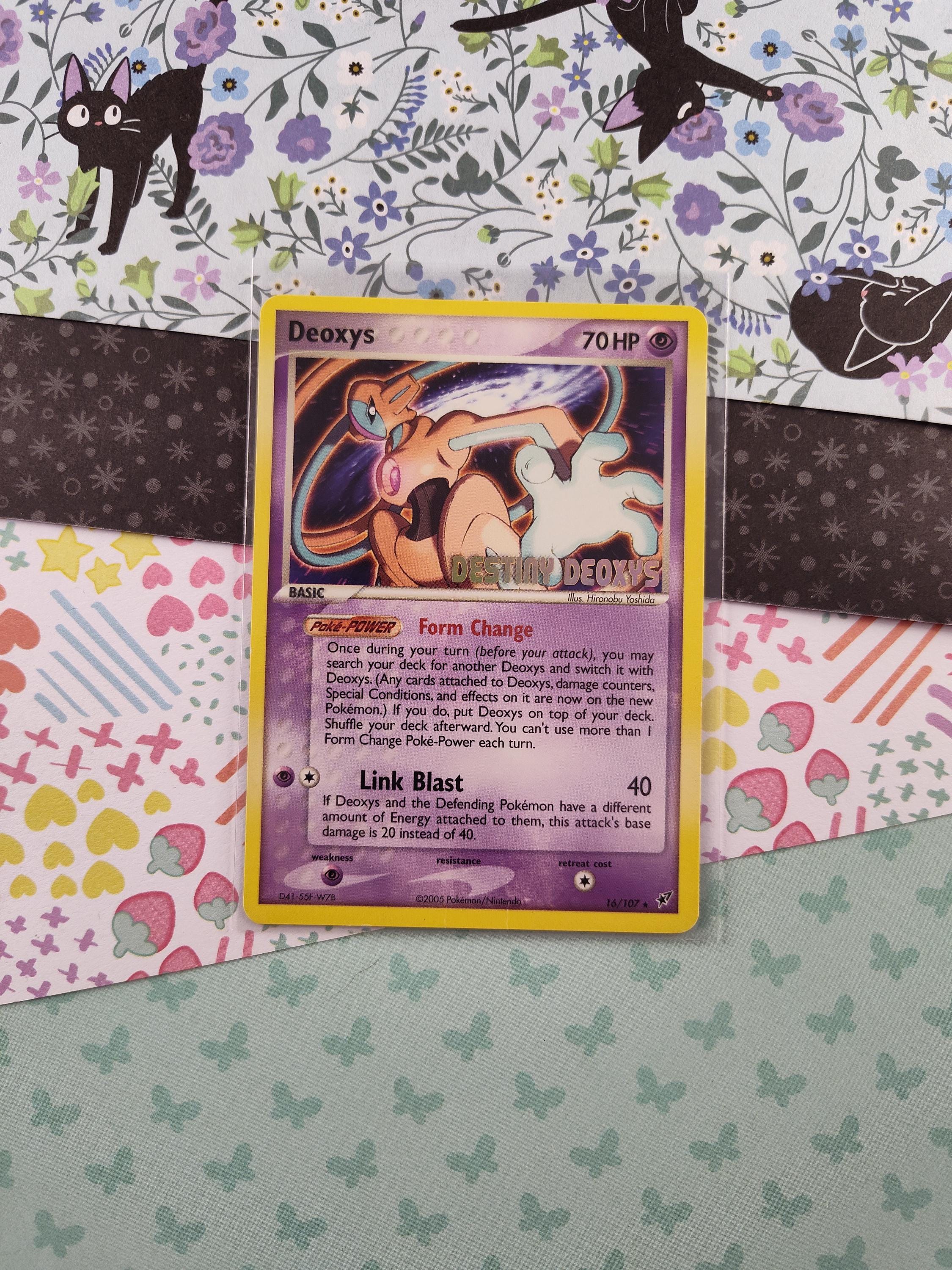 pokemon ex battle deck rare cards Deoxys (17/107) [EX: Deoxys] Damaged main image 0