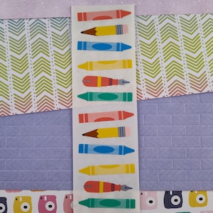 CLEARANCE Vintage 1984 Mrs. Grossman&#39;s School Crayons Pens Pencils Full Sticker Sheet, Unused