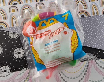 Vintage 1996 Nickelodeon Tangle Twist-A-Zoid McDonalds Toy SEALED