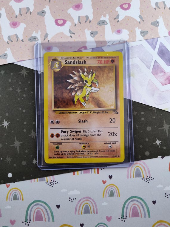 Vintage Uncommon - Sandslash Fossil Non-holo Pokemon Card 41/62 - NM - Etsy Vintage Uncommon - Sandslash Fossil Non-holo Pokemon Card 41/62 - NM - Etsy