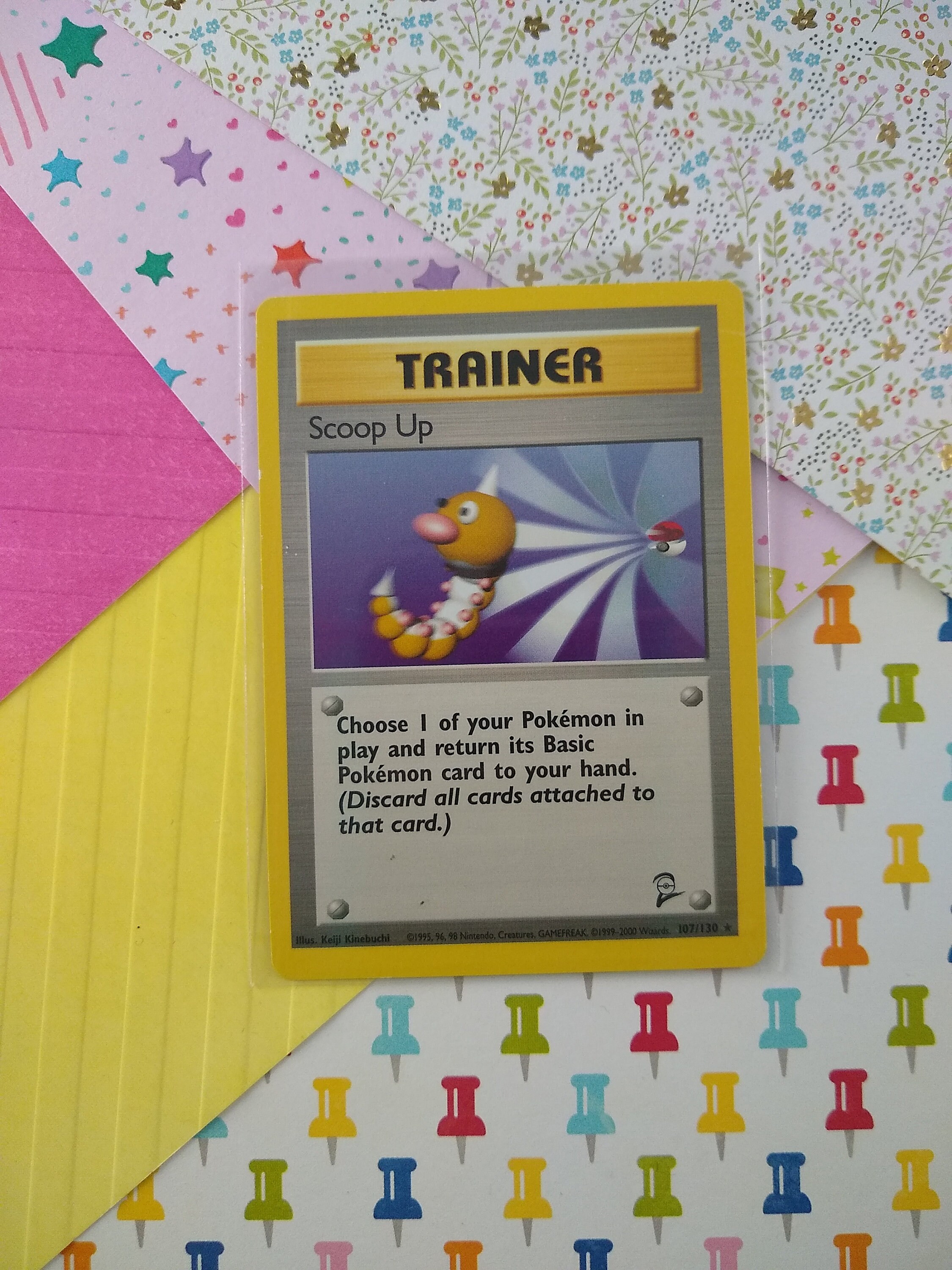 scoop up pokemon card Vintage Rare - Base Set 2 Non-holo 107/130 - LP Age Group Pokemon Mask of Change (JP)