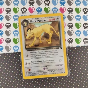 Vintage Uncommon - Dark Persian Team Rocket Non-holo Pokemon Card 42/82 -  LP - Etsy
