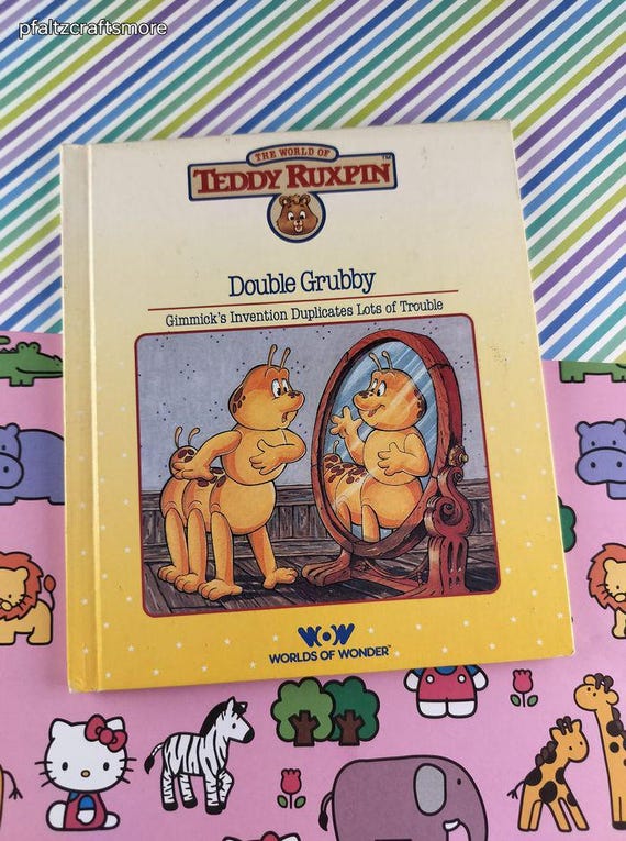Vintage 1985 World of Teddy Ruxpin: Double Grubby Hardcover - Etsy