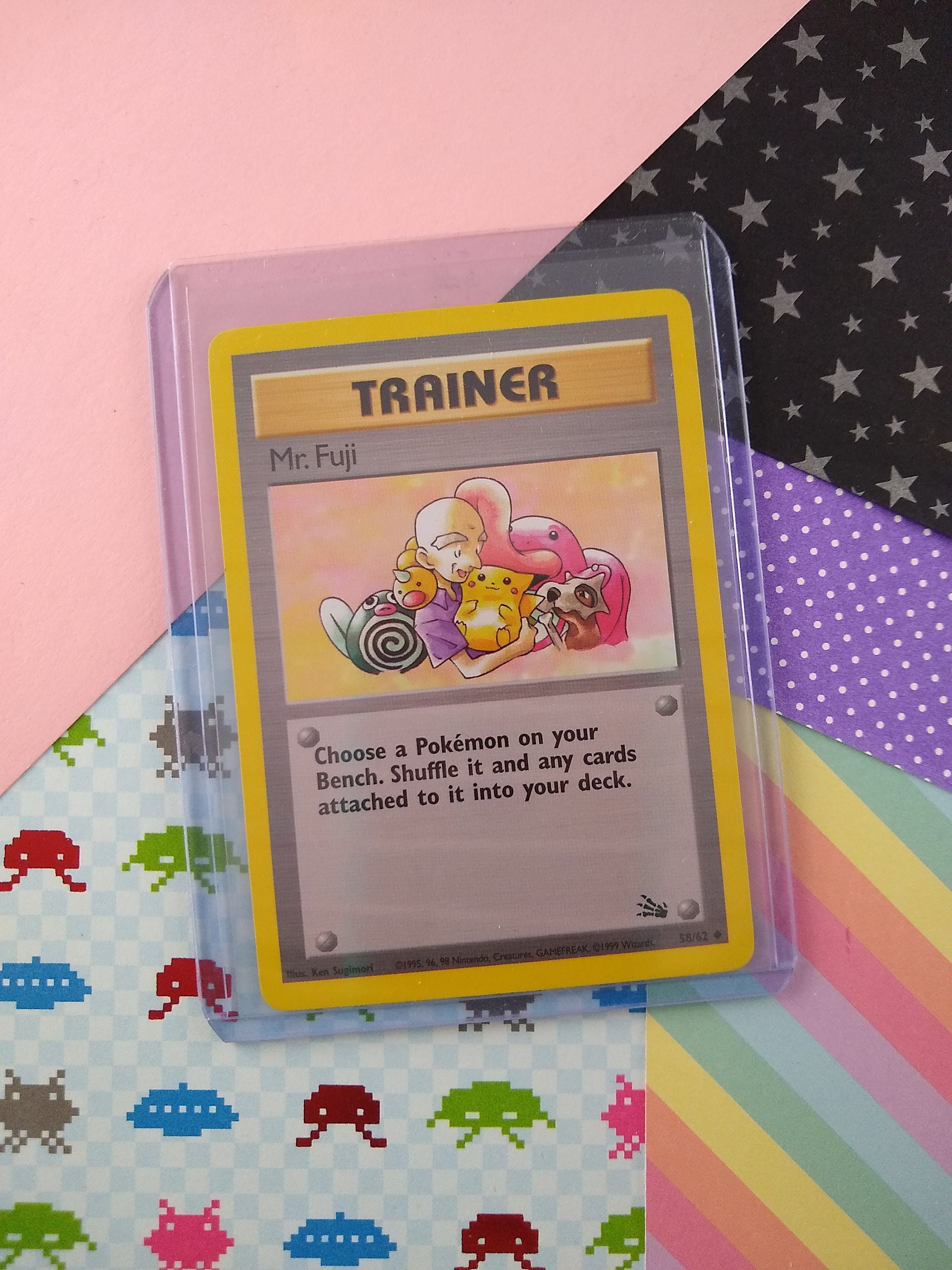 mr fuji pokemon card Pokemon Mr. Fuji 58/62 1st Edition PSA 6 main image 1