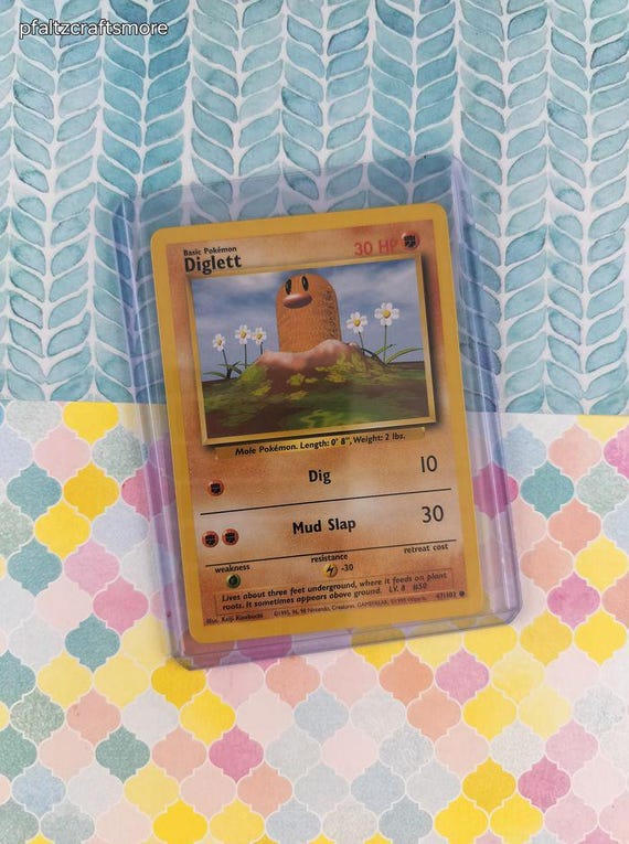 1995 diglett pokemon card value 47 102 Diglett 47/102 Unlimited Base Set