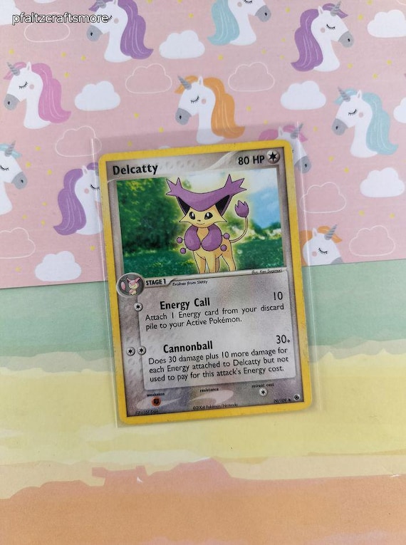 delcatty pokemon card Vintage Uncommon - Delcatty ex Ruby & Sapphire Non-Holo Pokemon Card 29/109